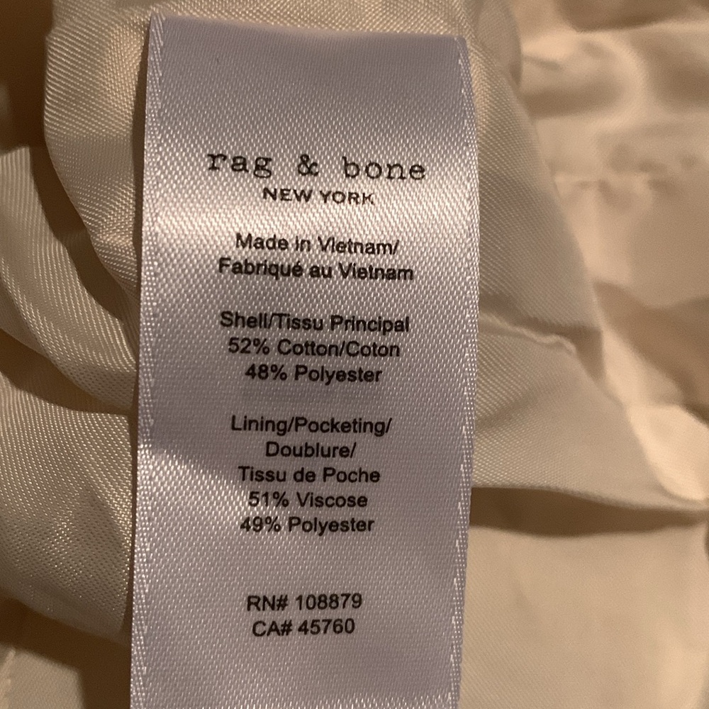 rag & bone AMAYA BLAZER Crop Jacket size 8
Color Ivory - Picture 4 of 10